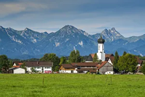 German Village Life Drucke: Halblech, Bavaria, Germany