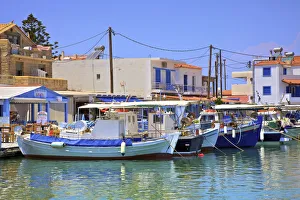 Der Hafen von Elafonisos Inseln der Region Laconien im Süden Griechenlands in Südeuropa