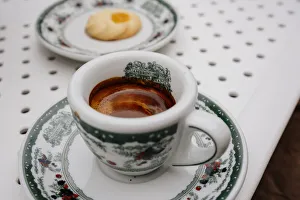 Neapel Drucke: Geschichtliches Café Gambrinus im Nizza Neapel Kampanien Italien