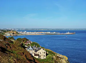Ireland Coastal Views Drucke: Howth, elevated view, County Dublin, Ireland