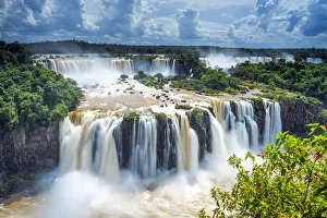 Drucke von Iguaçu-Wasserfälle in Brasilien Südamerika Brasilien Drucke: Igua-Zu-Fälle, Brasilien Südamerika