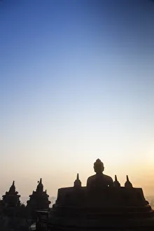 Borobudur Temple Indonesia Drucke: Indonesia, Java, Magelang, Borobudur Temple