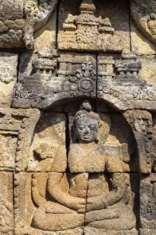 Indonesien,Java,Magelang,Reste-Aufsatz am Tempel von Borobudur