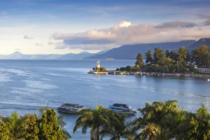 Indonesien, Sumatra, Insel Samosir, See Toba in Parapat