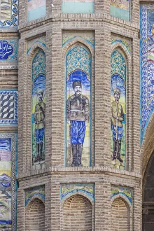 Western Asia Travel Destinations Drucke: Iran, Tehran, Bagh-e-Melli Tor, gate of the National Garden, Cossack Gate
