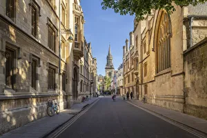 Lincoln Drucke: Lincolnschule in der Universität Oxford im englischen Land Oxfordshire