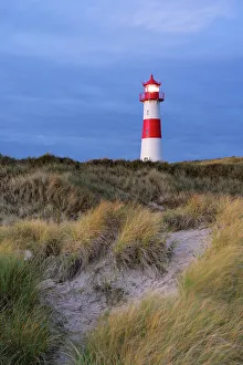 Felsen-Licht auf der Ostsee am Abend in Ellenbogen auf Sylt im Norden von Friesland und Holstein in Deutschland