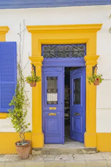 Zypern Drucke: Die lokale Architektur in Larnaka, Zypern.