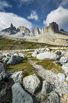 Berge aus der Sicht von Valle Frances im Torres del Paine Nationalpark in der Región Magallanes