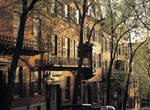 Boston Massachusetts Landmarks Drucke: Mt. Vernon St