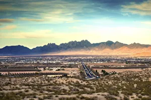 Neues Mexiko; La Palmas; Organsberge; Valle von Mesilla und Autobahn 10
