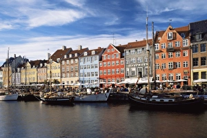 Drucke von Hafen Nyhavn, Kopenhagen, Dänemark Dänemark Drucke: Hafen von Nyhavn