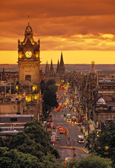 Princes Street Edinburgh Drucke: Princes St