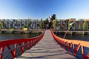 Pythonbrücke, Zeeburg, Amsterdam, Nordholland Niederlande