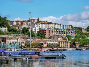 Bristol Drucke: Flussuferhafen, Bristol, England, Vereinigtes Königreich