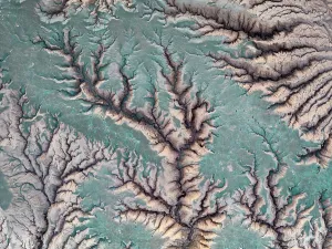 South American Natural Wonders Drucke: Patterns and textures of the Labyrinth Desert, Tolar Grande, Puna, Salta, Argentina