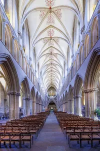 Quelle: Drucke: Innenraum der Wells Cathedral, Wells, Somerset, England, UK.