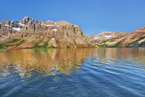 Banff National Park Alberta Drucke: reflection of Mount Baker in Bow Lake - Canada, Alberta, Banff National Park