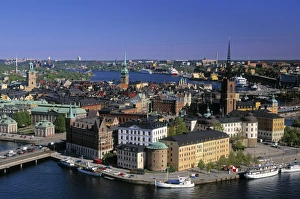 Drucke von Riddarholmens Insel, Stockholm, Schweden Stockholm Drucke: Riddarholmen