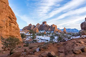 Arches National Park Photos Drucke: Rock formations around the Window section, Arches National Park, Moab, Utah, USA