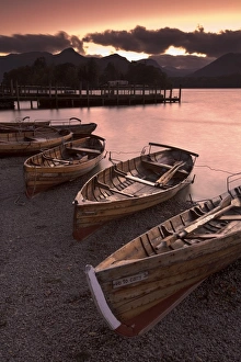 English Lakes Scenic Views Drucke: Rowing Boats