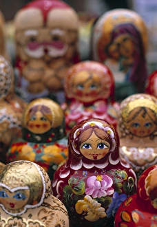 Drucke von Russische Mütter, Riga, Lettland Lettland Drucke: Russische Puppen