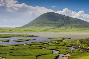 Salzmarsschlag von Nortontown auf der Insel Harris in den äußeren Hebriden Schottland