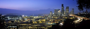 Cityscape Photography USA Drucke: Seattle from Beacon Hill