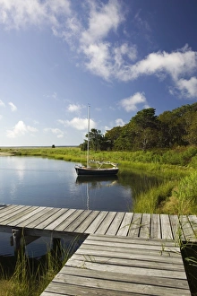 USA Beach Scenes Drucke: Sengekontacket Pond