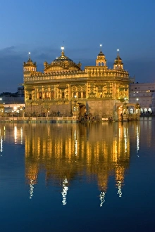 Verwandte Bilder Drucke: Der Sikh Goldentempel von Amritser, Punjab, Indien