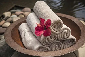 Mauritius Travel Destinations Drucke: The Spa at Beachcomber Dinarobin Hotel, Le Morne Brabant Peninsula, Black River (Riviere
