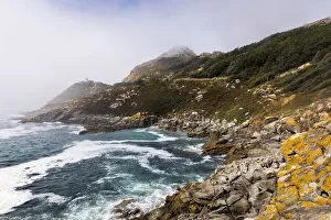 Spanien, Galizien, Vigo, Inseln der Cíes , Blick auf die Leuchtturm von Punta de Carracido