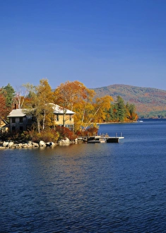 Drucke von Squam Seelecken Región von Neuengland Vereinigtes Königreich der Amerikanischen Staaten New Hampshire Drucke: Squamsee See