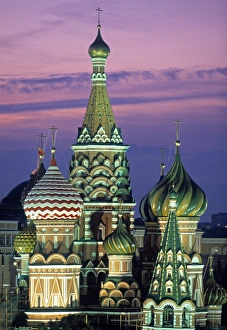 Drucke von Sankt Basilios-Kathedrale am Roten Platz in Moskau, Russland Moskau Drucke: Dom St. Basil