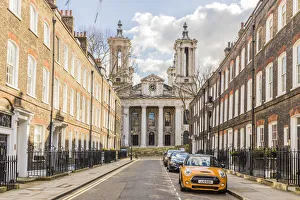 Western Europe Travel Guide Drucke: St Johns Smith Square, Westminster, London, England