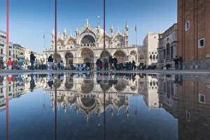 St Marks Basilica Venice Drucke: St Marks Basilica, St Marks Square, Venice, Veneto, Italy