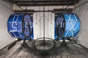 Der Marktklocken im Glockenturm der Piazza San Marco in Venedig bei Venedo in Italien