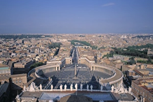 Drucke von Piazza San Pietro am Vatikan in Rom Italien Vatikanstadt Drucke: Petersplatz