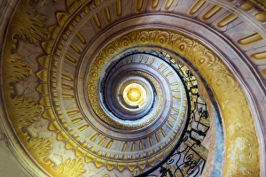 Austrian Architecture Photos Drucke: Staircase inside the Benedectine abbey, Melk, Lower Austria, Austria