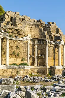 Turkish Archaeological Sites Drucke: State Agora, Side, Turkey