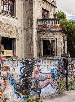 Drucke von Straßenkunst im Viertel La Floresta, Quito, Provinz Pichincha, Ecuador Straßenkunst Graffiti Drucke: Strassenkunst im Viertel La Floresta, Quito, Provinz Pichincha, Ecuador
