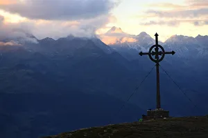 Austria Mountain Peaks Drucke: Summit Ederplan in the Deferegger group, Carnic Dolomites, Upper Lienz, Pusteria