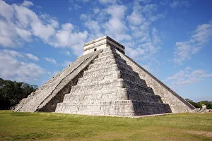 Tempel von Kukulkan, El Castillo, Chichen-Itza und Yucatan in Mexiko