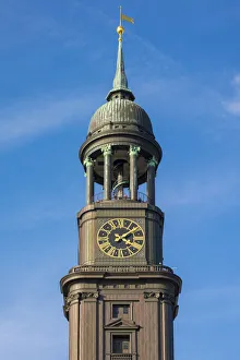 Turm der Hauptkirche St.-Michaelis (St.-Michaels Kirche), Neustadt in Hamburg