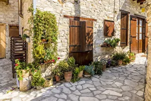 Dorf Drucke: Traditionelles Gebäude im Dorf Lefkara auf Zypern