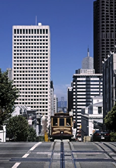 San Francisco Cityscape Drucke: Tram (Cable Car)