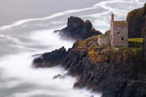 Drucke von Vereinigtes Königreich, Cornwall, Mutterbergbau Botallack Drucke: Vereinigtes Königreich, Cornwall, Bergwerk von Botallack