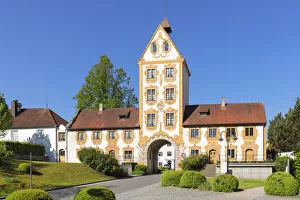 Oberer Tor am Kloster Rott bei Rottweil auf dem Ober-Schwäbischen Barockweg in Ober-Schwaben im Landkreis Rottweil in Baden-Württemberg Deutschland