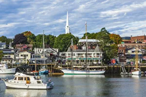Vereinigte Staaten von Amerika, Maine, Camden , Hafen von Camden , Morgen