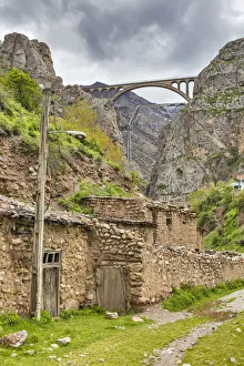 Brücke von Veresk, Eisenbahn Transiranien , Provinz Mazandaran Savadkuh-Region Irland
